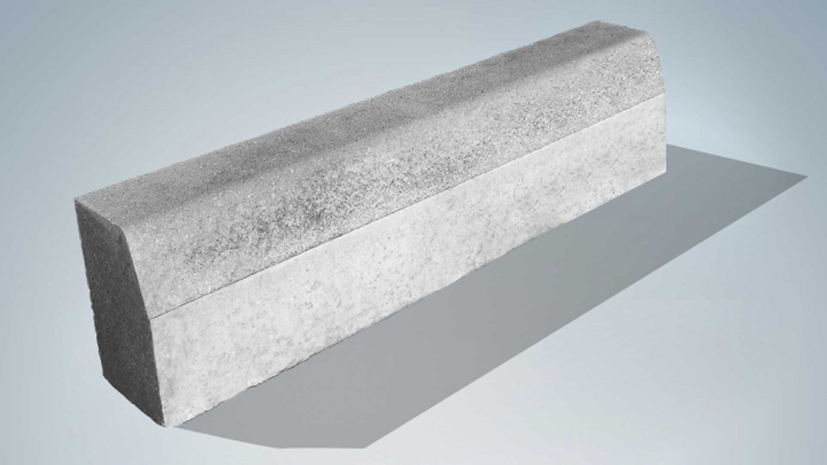 Barabás kiemelt szegély - Szürke