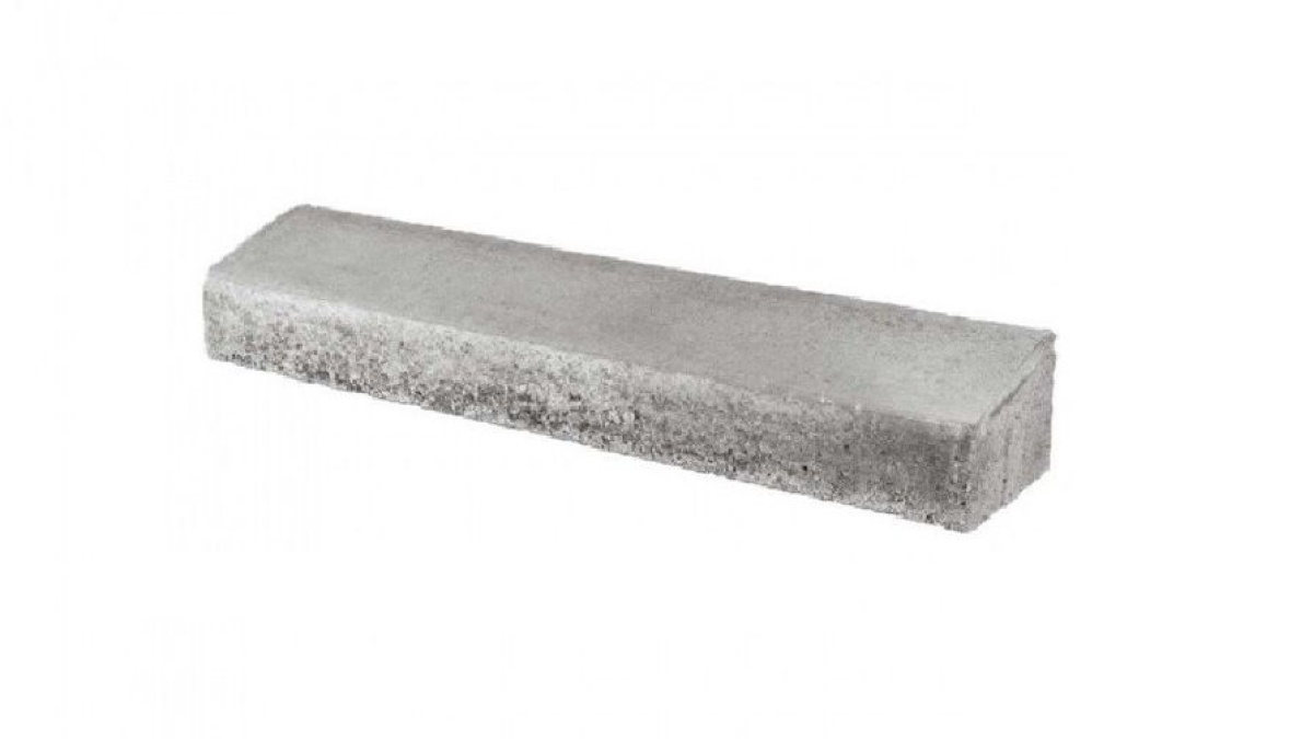 Leier Quartz döntött szegélykő szürke 100x20x15 cm