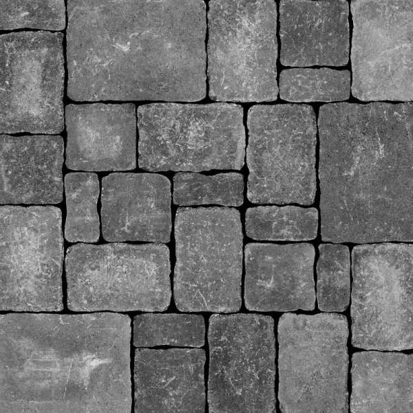 Semmelrock Umbriano térkő 50 x 25 x 8 cm gránit-beige - Szürke-fekete