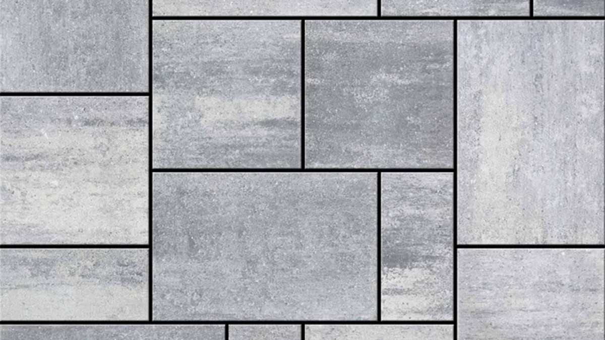 Semmelrock Citytop+ Kombi térkő - Szürke-fehér