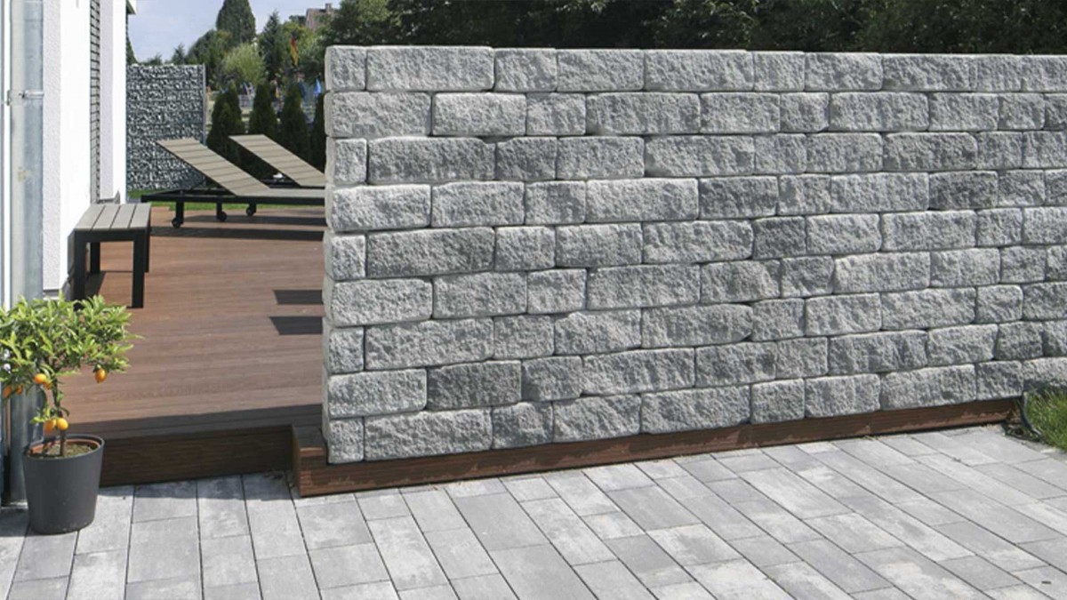 Viastein Mattone Tres falazóblokk - 15 cm (roppantott felülettel)