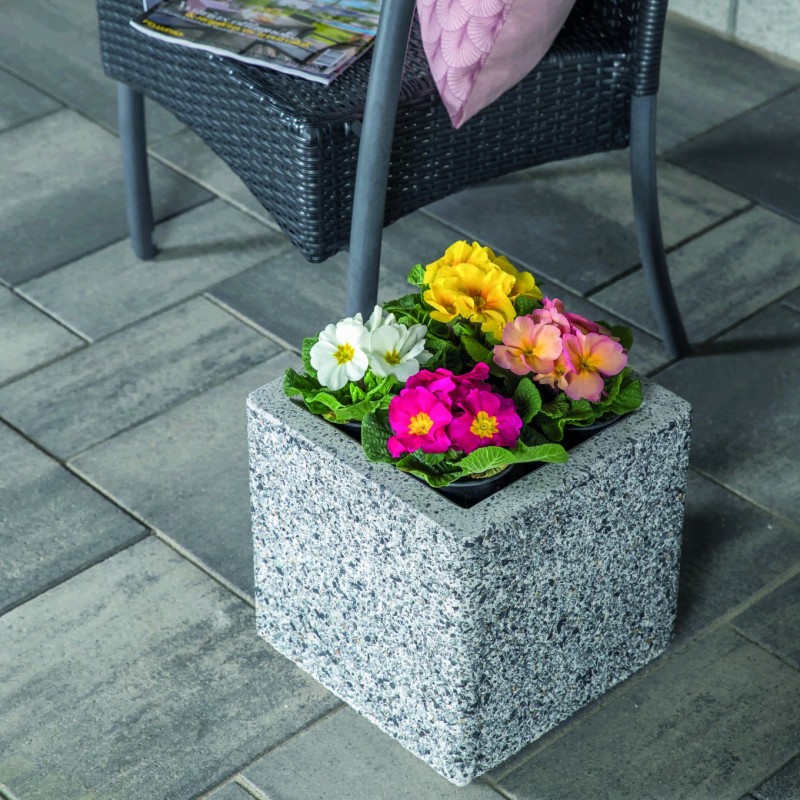 Leier Virágtartó láda 60 X 60 X 60 cm Euroline finommosott felülettel
