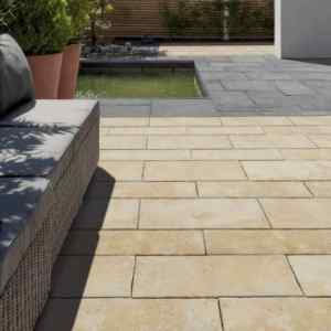 Semmelrock Travero Grande lap 81x41x5 cm - homokkő, melírozott